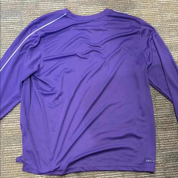 Nike Purple Furman Long Sleeve Top - Picture 3 of 3